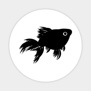 Goldfish Black White 5 Magnet